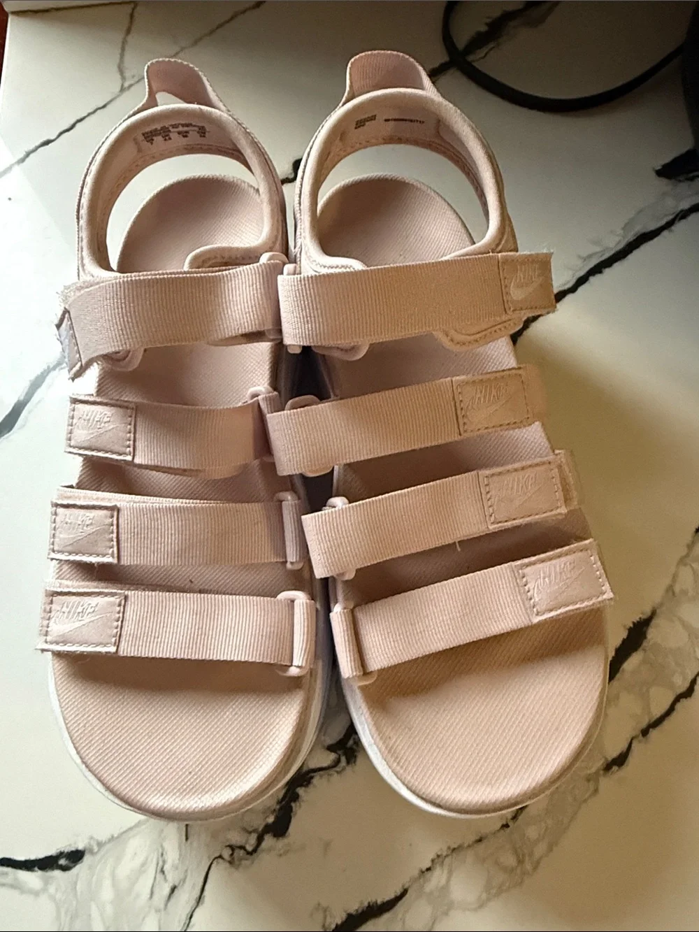 Nike Kids Light Pink Multi-Strap Sandals